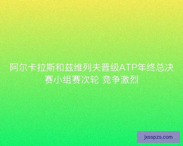 阿尔卡拉斯和兹维列夫晋级ATP年终总决赛小组赛次轮 竞争激烈 阿尔卡拉斯和兹维列夫晋级ATP年终总决赛小组赛次轮 竞争激烈