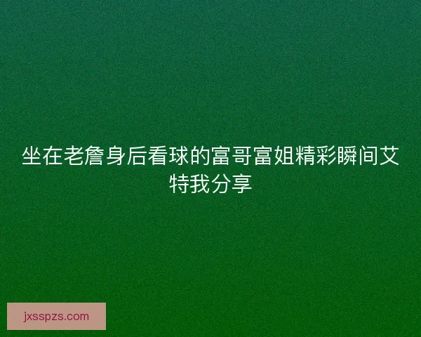 坐在老詹身后看球的富哥富姐精彩瞬间艾特我分享